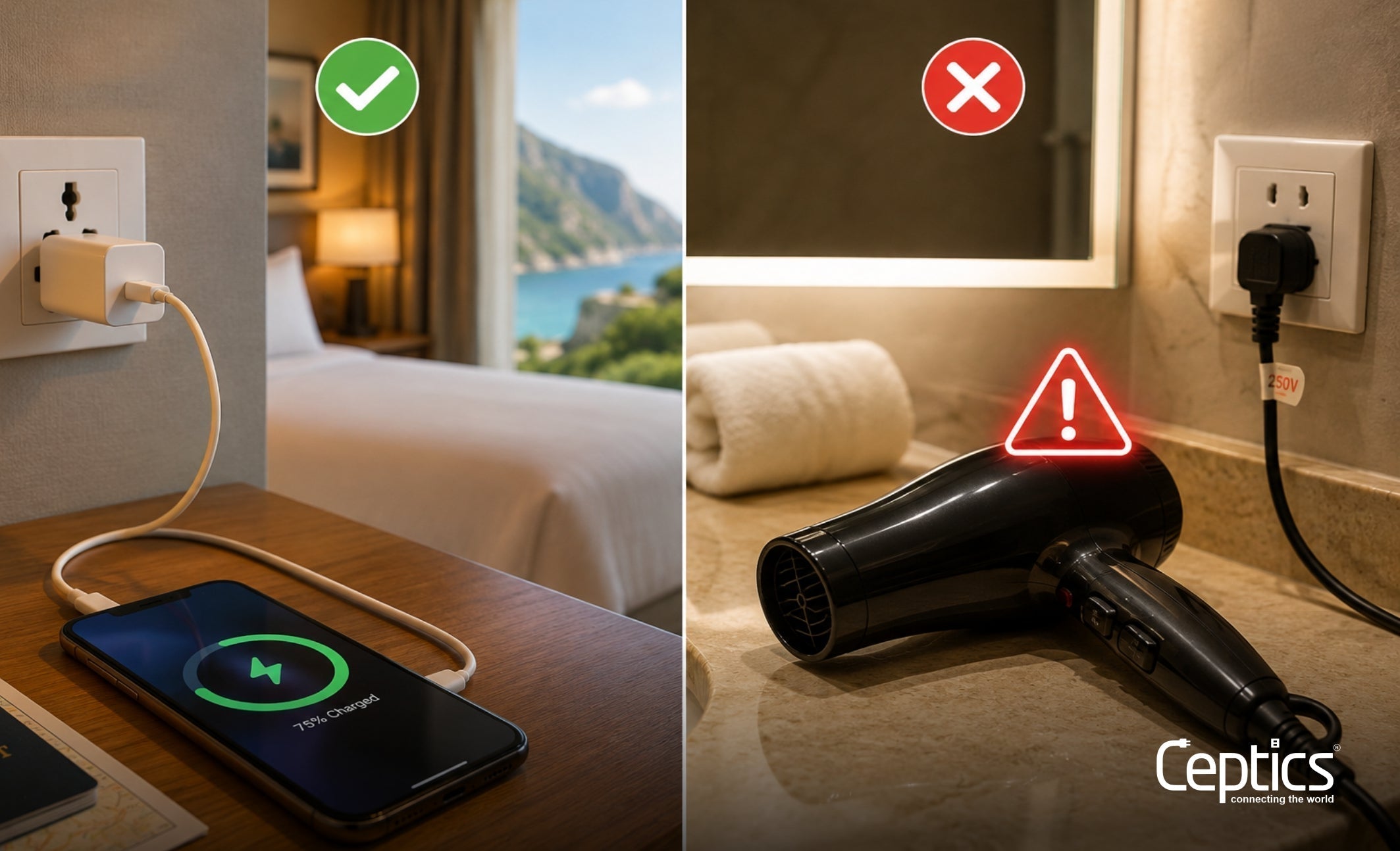 Why Your Phone Charger Works Worldwide But Your Hair Dryer Doesn't