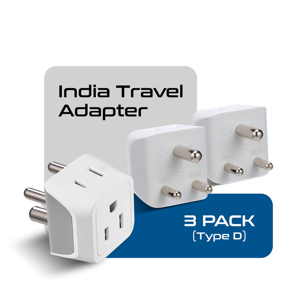 Shop Plug Adapter for India, Nepal, & More US to India Converter Plug