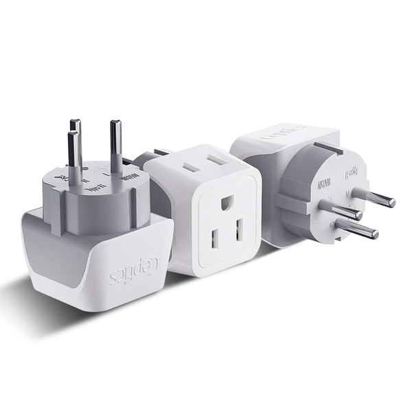 Shop Israel plug adapter Type H adapter by Ceptics with Dual USA Input