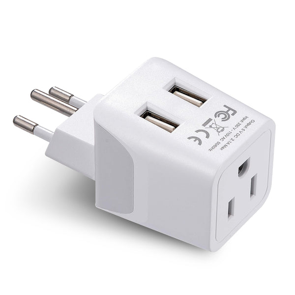 Shop Plug Adapter for Switzerland Dual USB Ceptics