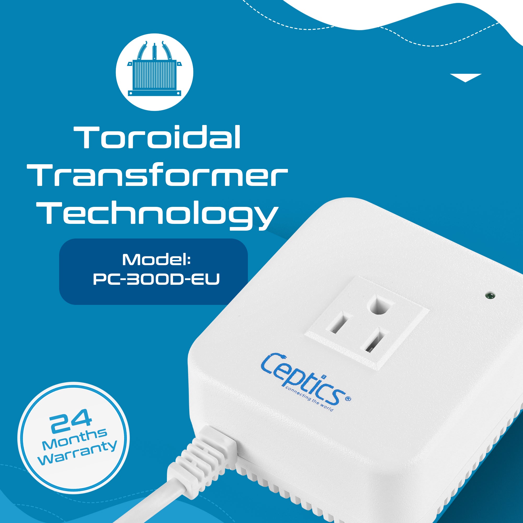 300W Step down converter – 220v to 110v voltage converter – Compact & Noise-free – CE certified
