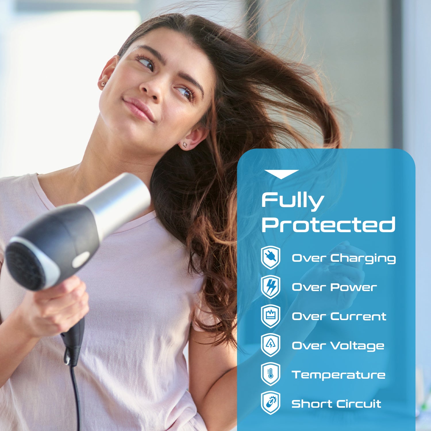 230W Travel Voltage Converter - 2 Outlets +  4 USB QC 3.0 (PU-200X-GP)