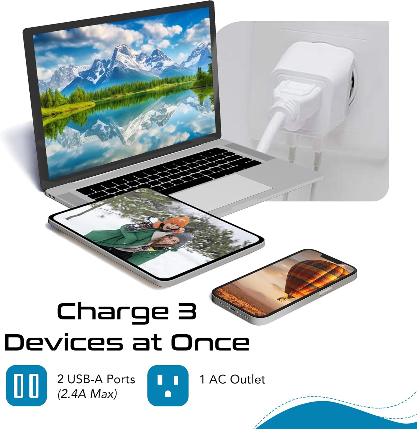 Switzerland Travel Adapter Plug Combo - Type J, C | Dual USB – Swiss Combo (CTU-9C-11A)