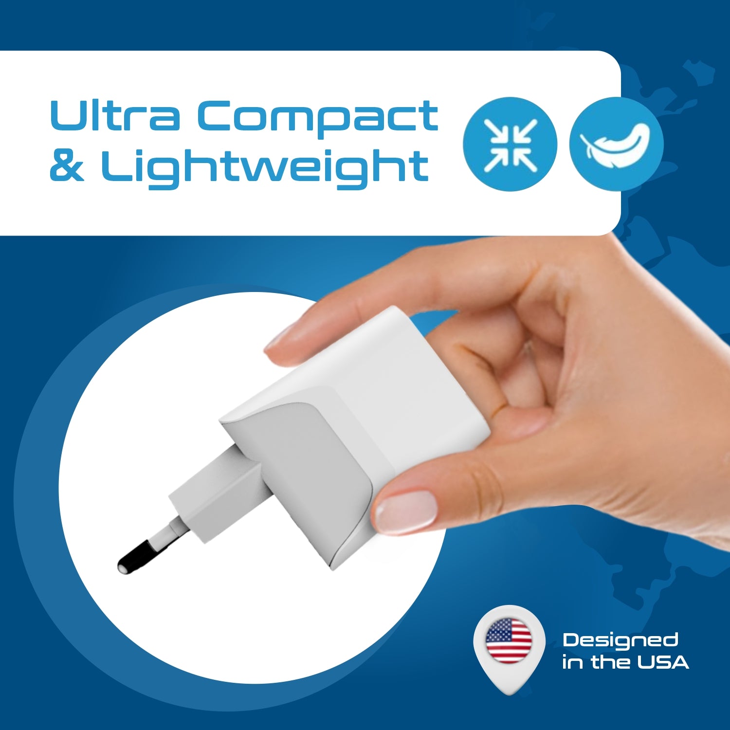 Italy Travel Adapter - Type L - Dual USB (CTU-12A)