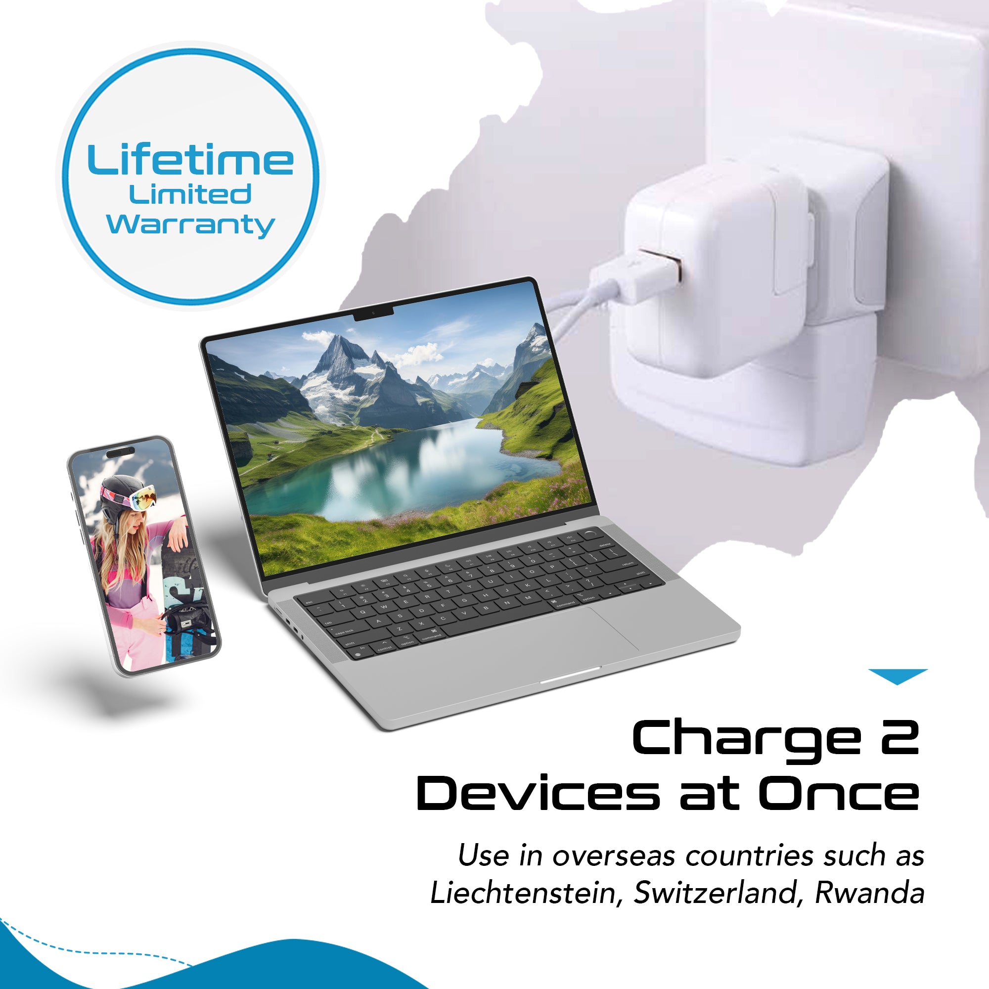 Shop our plug adapter for Switzerland | Type J Compact Travel