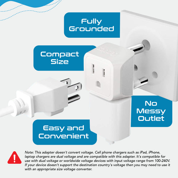 African Travel Adapter Set - Type M, G, E/F - 3pcs (CT-AF-SET)