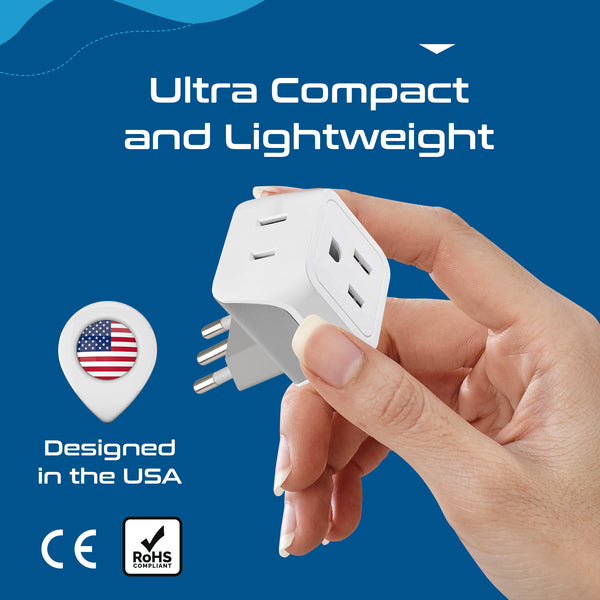 European Travel Adapter Set - Type C, E/F, G, L - 4pcs (CT-EU-4SET)