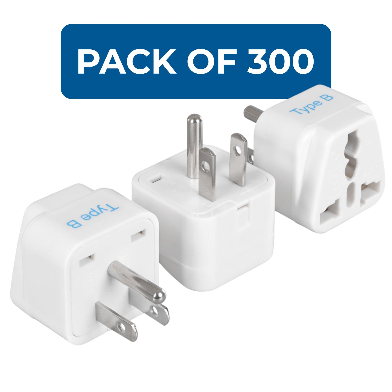 USA, Canada Travel Adapter - Type B - 3 Pack (GP-5)