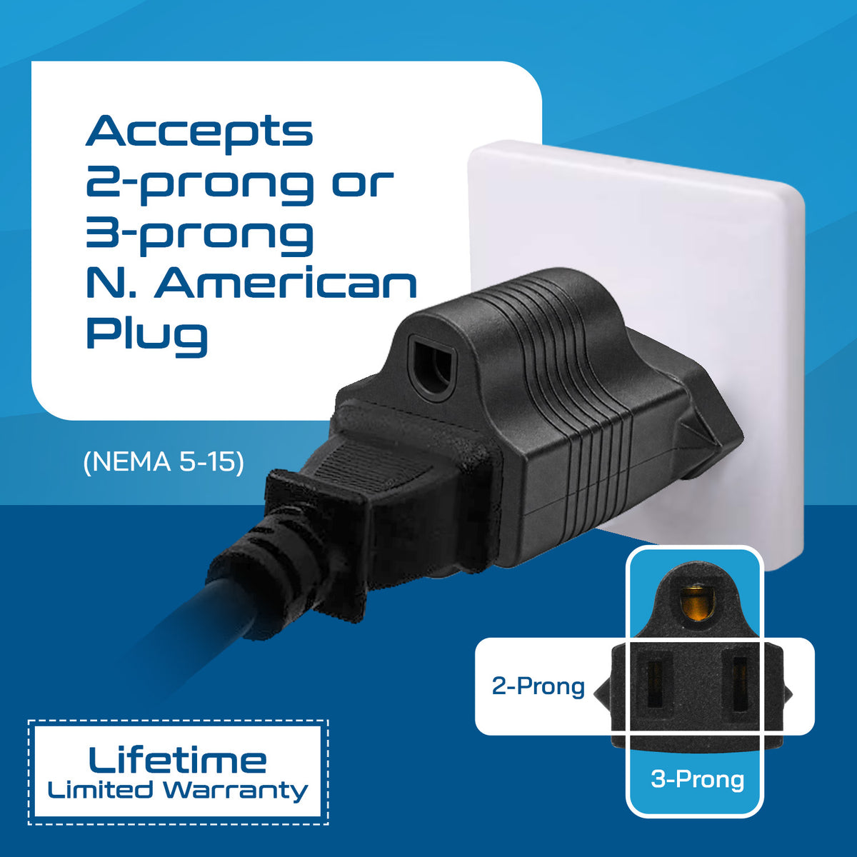 Brazil Travel Adapter - Type N - Industrial Grade (IG-11C)