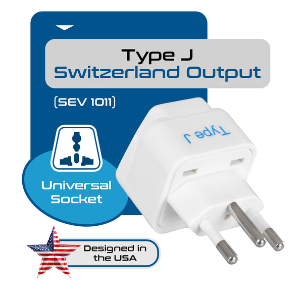 Shop Plug Adapter for Switzerland | Type J | Ceptics