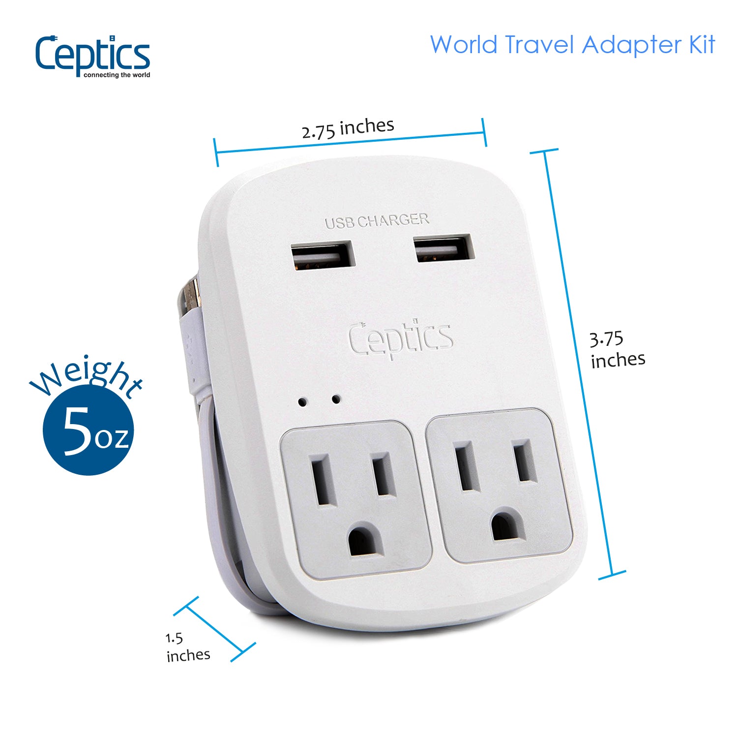 Adaptateur et convertisseur GENERIQUE Bloc 3 prises 45x45