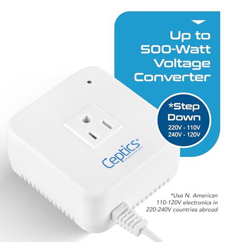 500W Step down converter – 220v to 110v voltage converter – Compact & Noise-free – CE certified