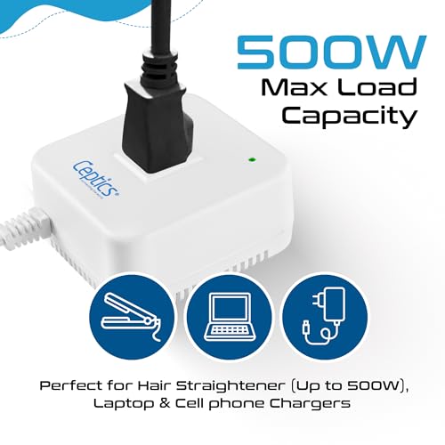 500W Step down converter – 220v to 110v voltage converter – Compact & Noise-free – CE certified