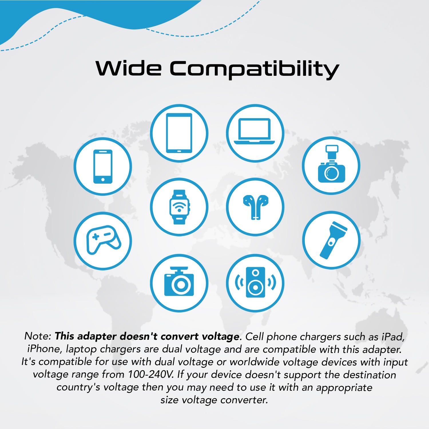 Compact Travel Power Strip - 2 US Outlets, USB & USB-C Ports - Grounded (PS-2U+)