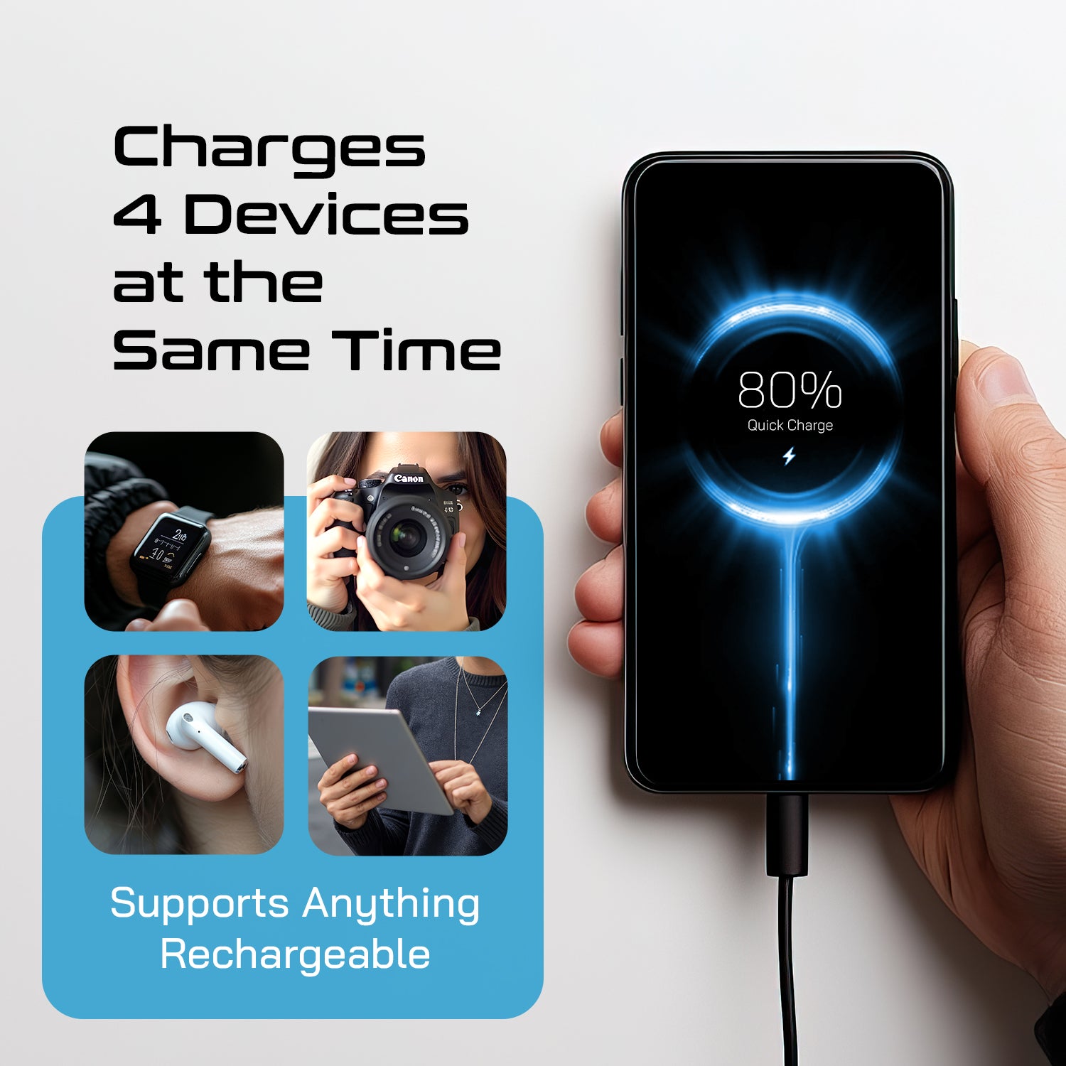 200W Compact Step Down Converter - 2 USA Outlets & 1 USB-A + 1 USB-C – AC 220V-240V to 110-120V Travel Voltage Converter - (PU-200C)