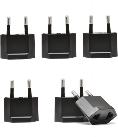 Europe/Asia Plug Adapter | 6 Pack