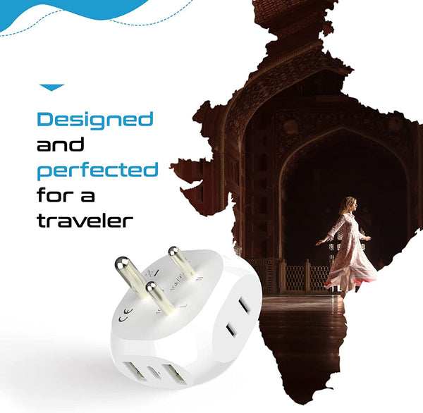 India, Pakistan Plug Adapter - Type D - 5 in 1 - Ultra Compact – Ceptics