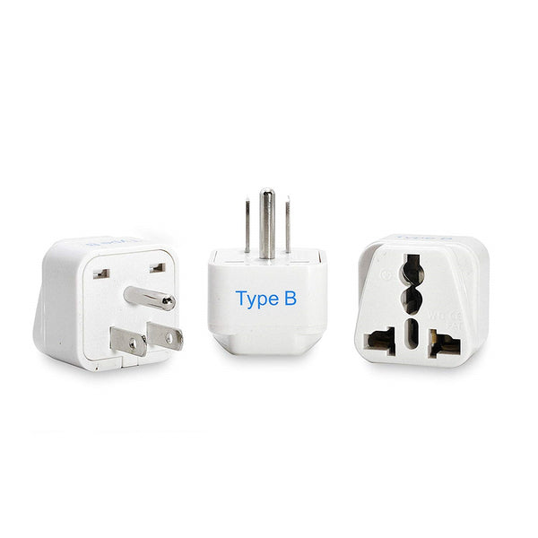 USA, Canada Travel Adapter - Type B - 3 Pack (GP-5)