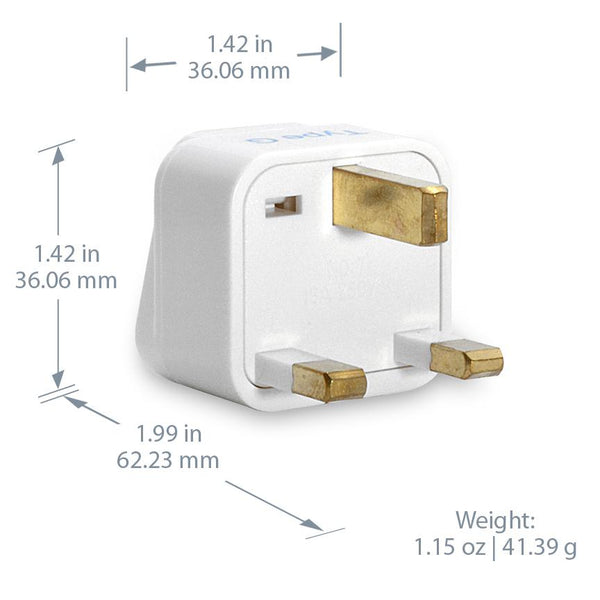 International Travel Adapter Plug Set - 5 pcs (GP-5PK) - Grounded