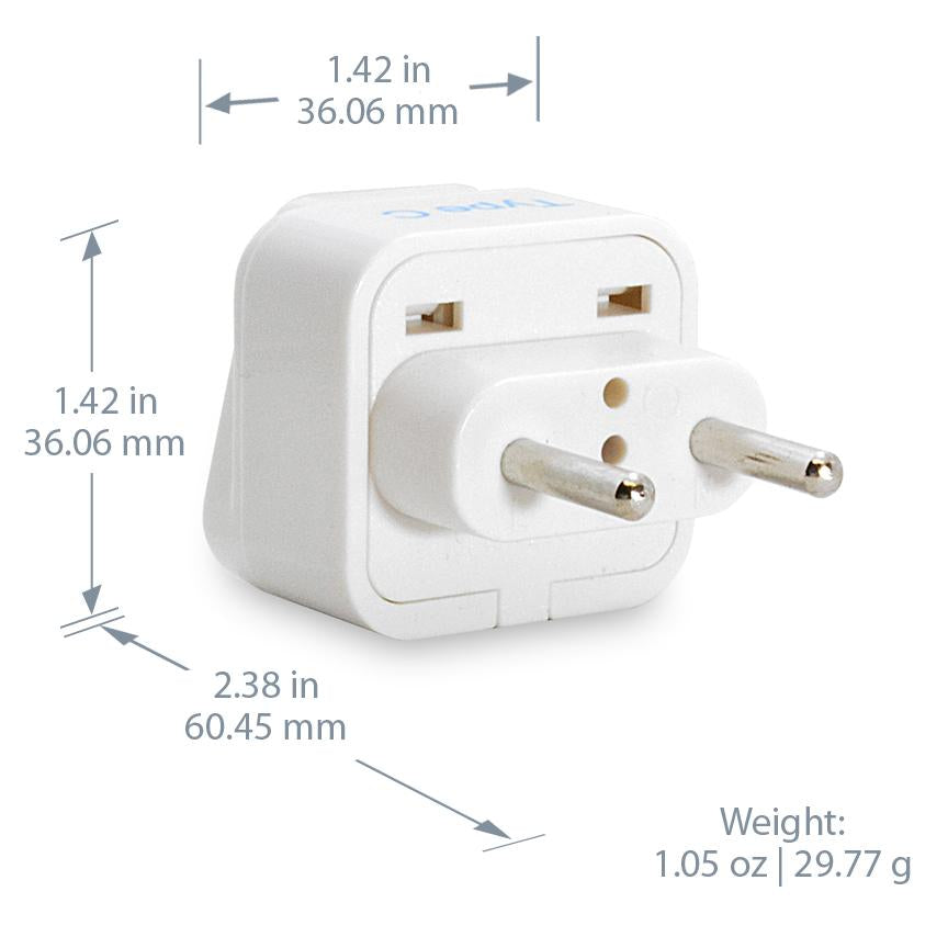 International Travel Adapter Plug Set – 5 pcs – Grounded - Thumbnail 5