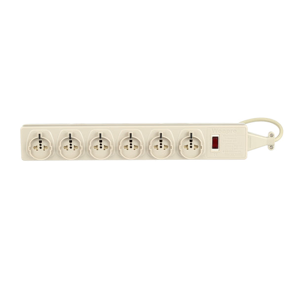 European Power Strip 6x Schuko Outlet Cord Heavy Duty (PS-6U)