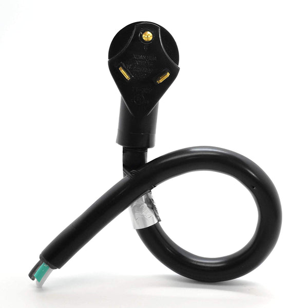 30A TT-30P to Live Wire RV Extension Power Cord | 10 AWG
