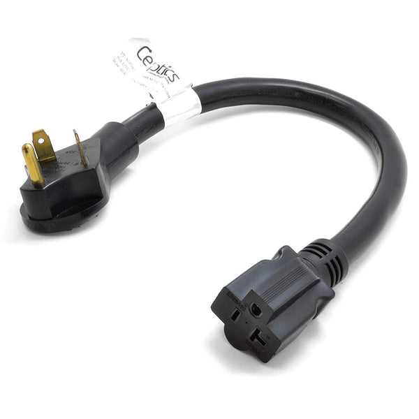 30A TT-30 to 5-15/20R RV Generator Distribution Power Cord | 10 AWG
